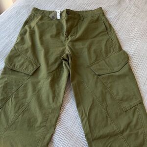 NWT Madewell Barrel-Leg Utility Pant in Garment-Dyed Twill